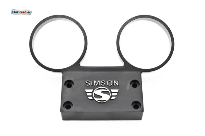 Armaturenträger SIMSON S51, S70 Alu mit Logo schwarz