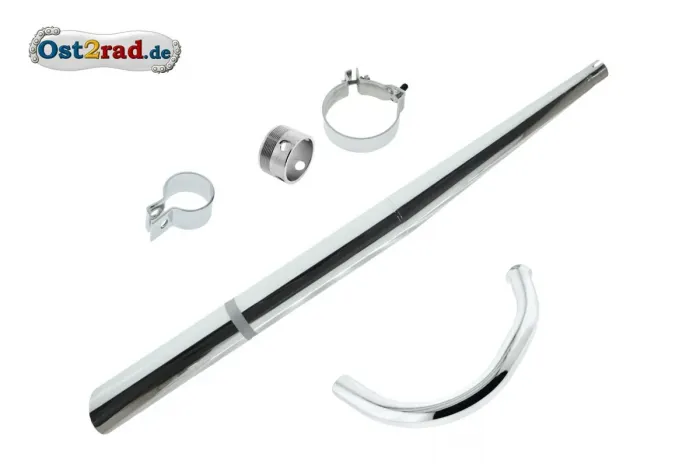 Auspuffset hinten schräg passend für MZ ETS, TS 125, 150