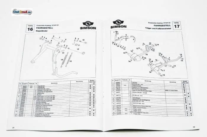 Ersatzteilkatalog SIMSON Star 50