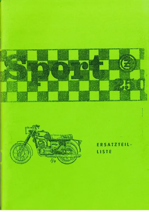 Ersatzteilkatalog CZ 250 Typ 471 deutsch