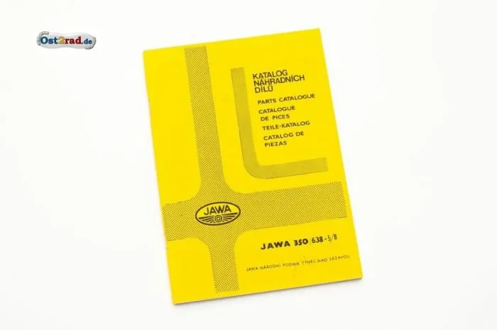 Ersatzteilkatalog JAWA 350 Typ 638 in 4 Sprachen