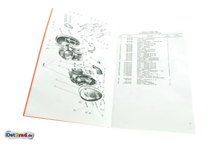Ersatzteilkatalog JAWA Panelka 250 350 Typ 559 360 in 2 Sprachen