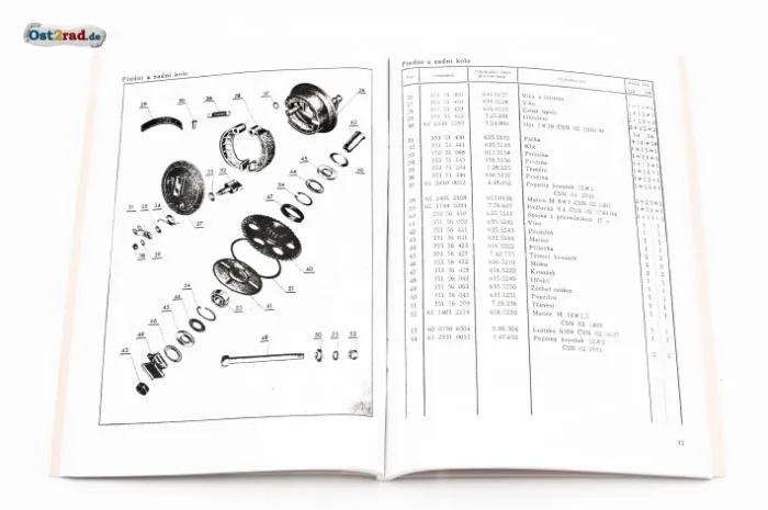 Ersatzteilkatalog JAWA 125 175 Typ 355 356 deutsch