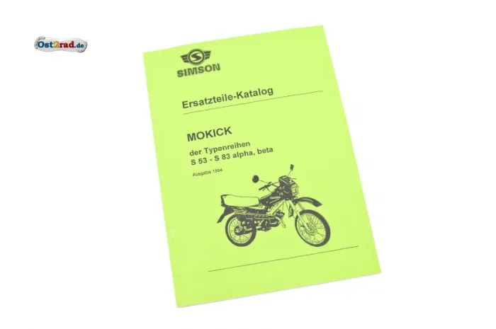 Ersatzteilkatalog SIMSON S53 S83 alpha beta Ausgabe 1994