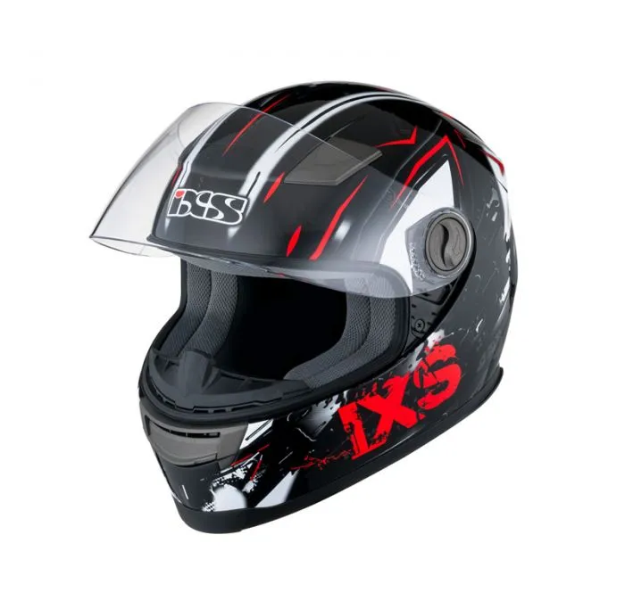 Kinderhelm IXS HX 135 Funky schwarz-rot-weiss