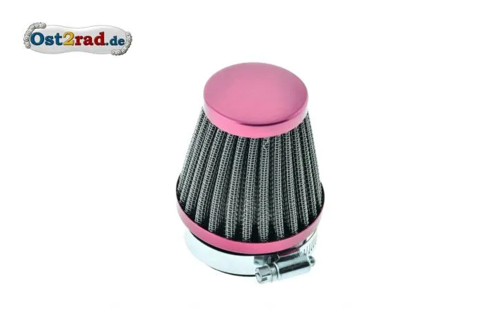 Sportluftfilter groß, 52mm passend für MZ250, Farbe rot