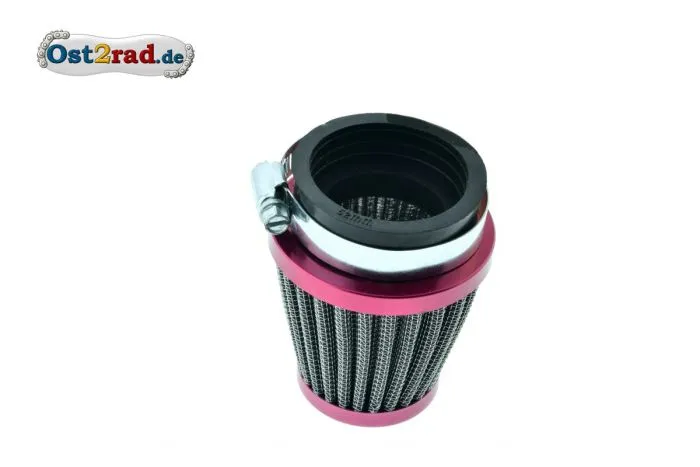 Sportluftfilter groß, 52mm passend für MZ250, Farbe rot