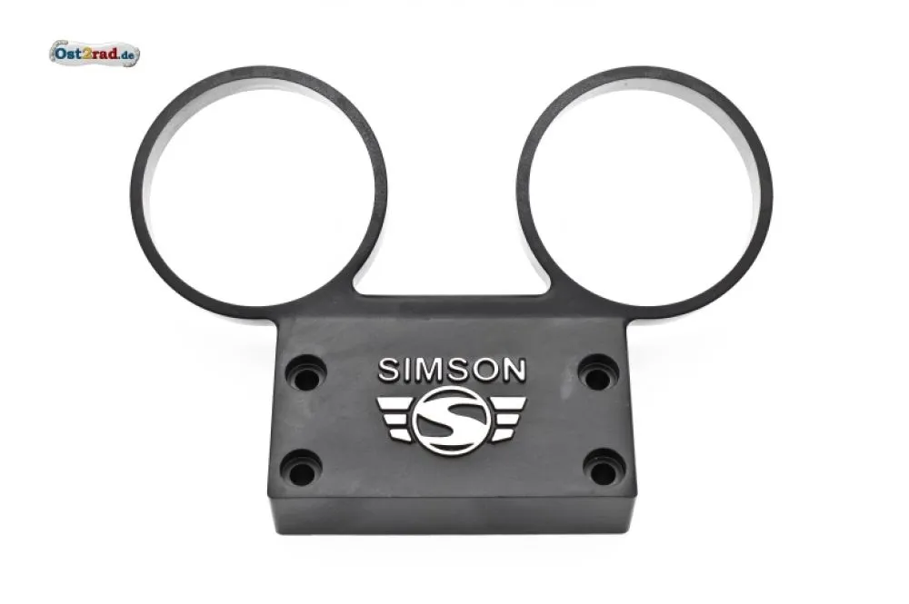 Armaturenträger SIMSON S51, S70 Alu mit Logo schwarz Armaturenträger SIMSON S51, S70 Alu mit Logo schwarz
