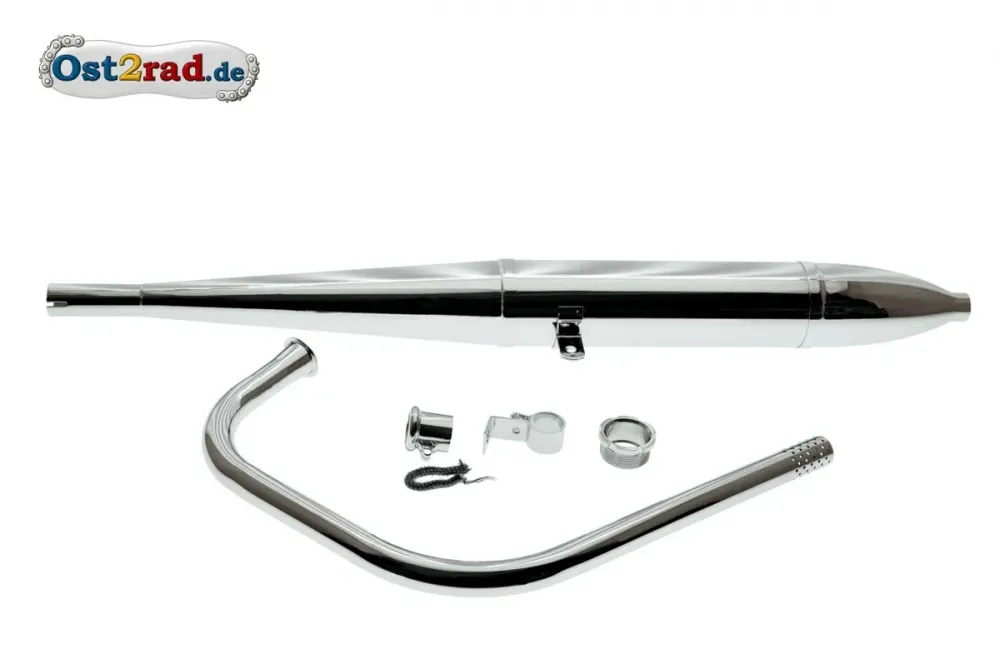 Auspuff SATZ AWO Sport 95cm ø30mm Zigarre chrom Auspuff SATZ AWO Sport 95cm ø30mm Zigarre chrom