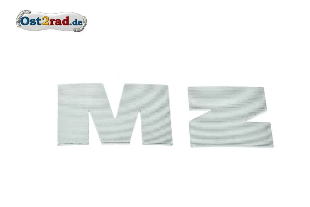 Buchstabe M und Z, Alu silber Buchstabe M und Z, Alu silber