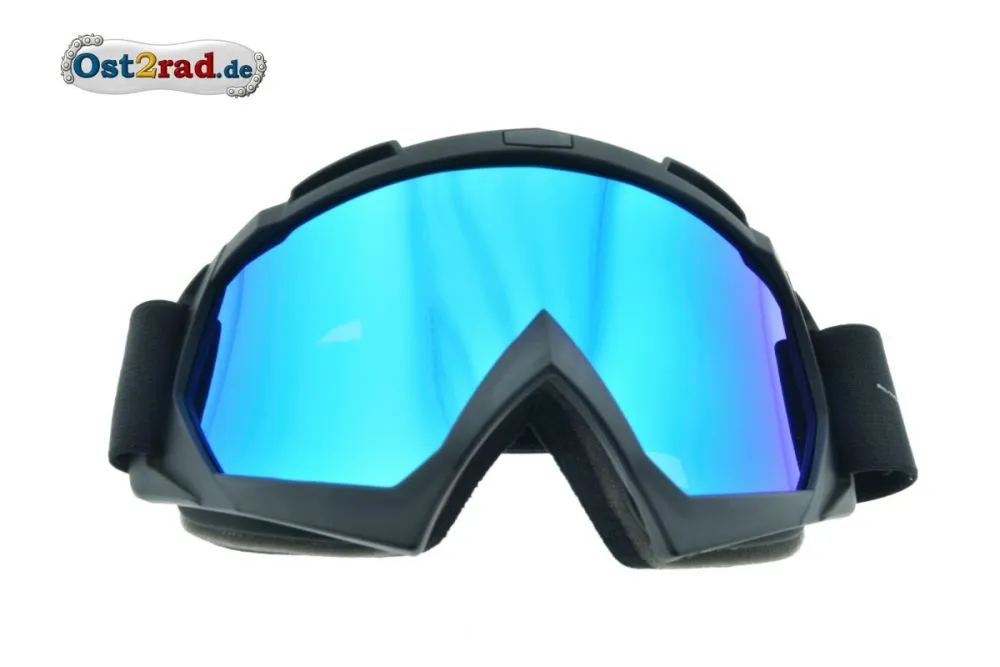 Crossbrille MXB, Blau verspiegelt Crossbrille MXB, Blau verspiegelt