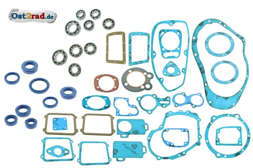 Dichtungs- und Lagersatz für Simson AWO-T 425 BLAU, Plastasit mit Wellendichtring NBR Dichtungs- und Lagersatz für Simson AWO-T 425 BLAU, Plastasit mit Wellendichtring NBR