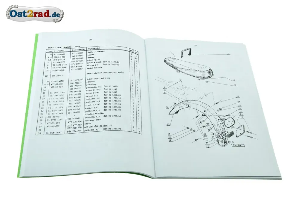 Ersatzteilkatalog CZ Sport 125 175 Typ 476 477 tschechisch Ersatzteilkatalog CZ Sport 125 175 Typ 476 477 tschechisch