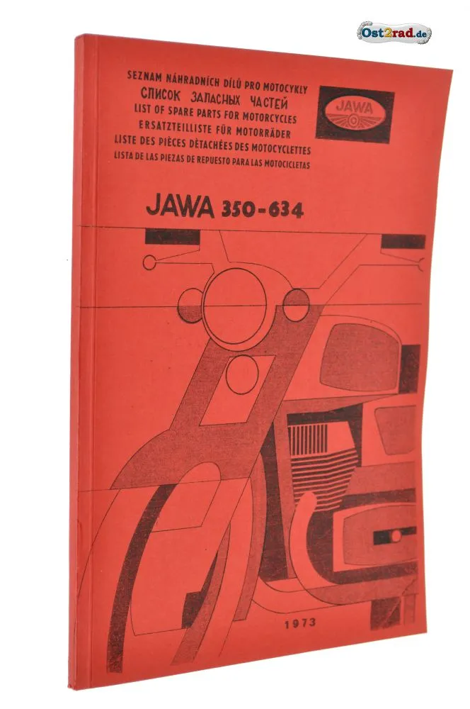 Ersatzteilkatalog JAWA 350 Typ 634 in 6 Sprachen Ersatzteilkatalog JAWA 350 Typ 634 in 6 Sprachen