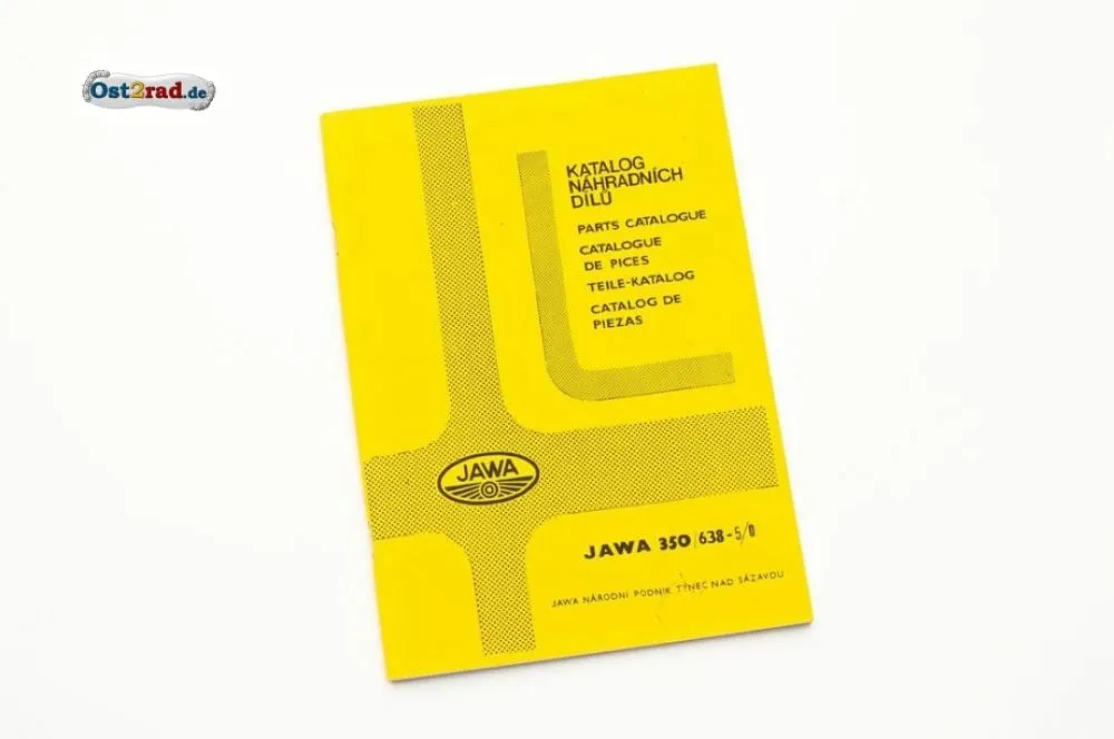Ersatzteilkatalog JAWA 350 Typ 638 in 4 Sprachen Ersatzteilkatalog JAWA 350 Typ 638 in 4 Sprachen