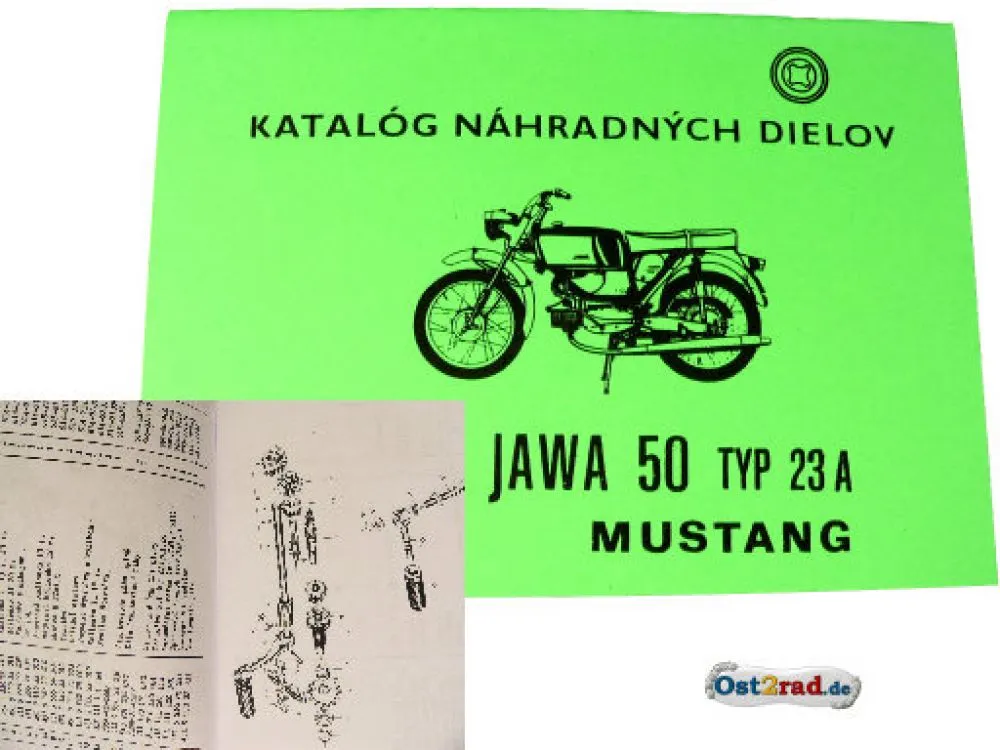 Ersatzteilkatalog JAWA 50 Mustang Typ 23 tschechisch Ersatzteilkatalog JAWA 50 Mustang Typ 23 tschechisch
