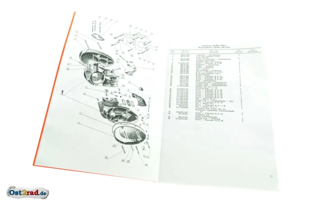 Ersatzteilkatalog JAWA Panelka 250 350 Typ 559 360 in 2 Sprachen Ersatzteilkatalog JAWA Panelka 250 350 Typ 559 360 in 2 Sprachen