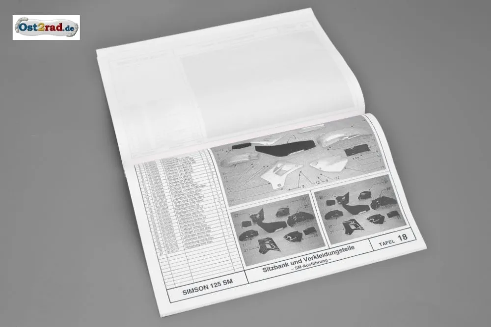 Ersatzteilkatalog SIMSON 125SM und 125GS Ersatzteilkatalog SIMSON 125SM und 125GS