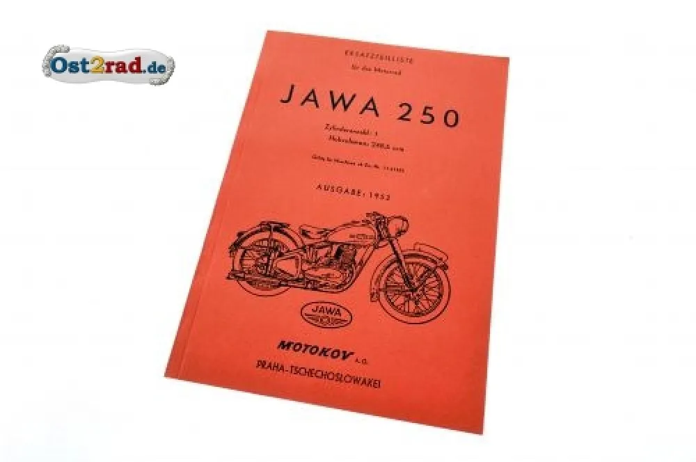Ersatzteilliste JAWA Perak 250 Typ 11 deutsch Ersatzteilliste JAWA Perak 250 Typ 11 deutsch