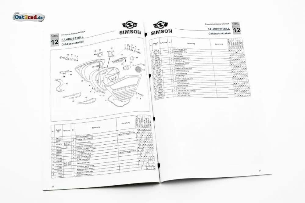 Ersatzteilkatalog SIMSON S53 S83 alpha beta Ausgabe 1994 Ersatzteilkatalog SIMSON S53 S83 alpha beta Ausgabe 1994