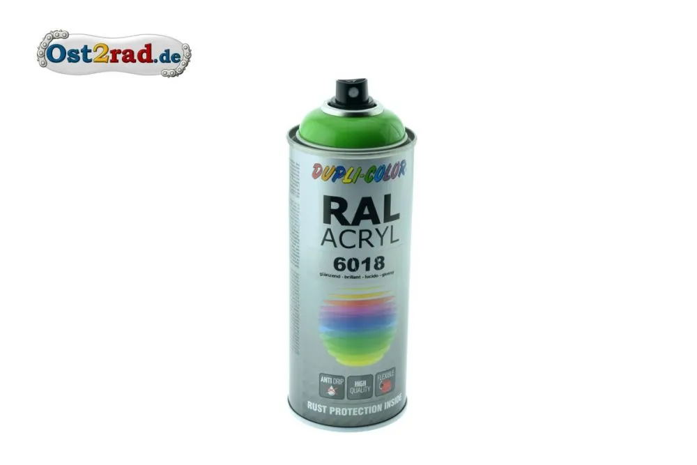 Farbspray ACRYL ähnlich GELBGRÜN für Simson und MZ, glänzend Farbspray ACRYL ähnlich GELBGRÜN für Simson und MZ, glänzend