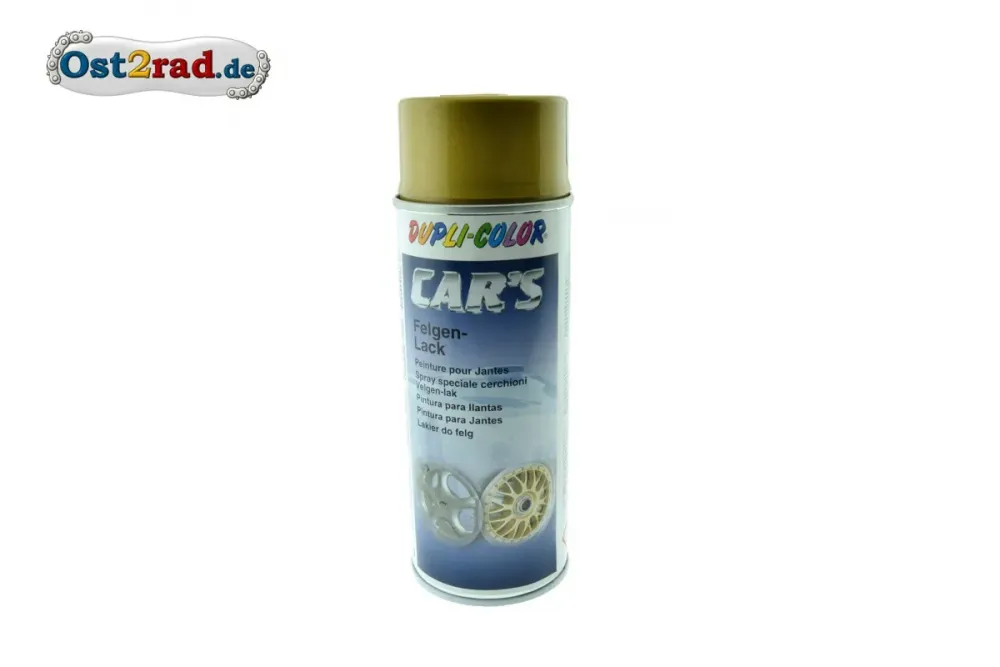 Felgen - Lack gold DUPLI Spraydose 400ml Felgen - Lack gold DUPLI Spraydose 400ml