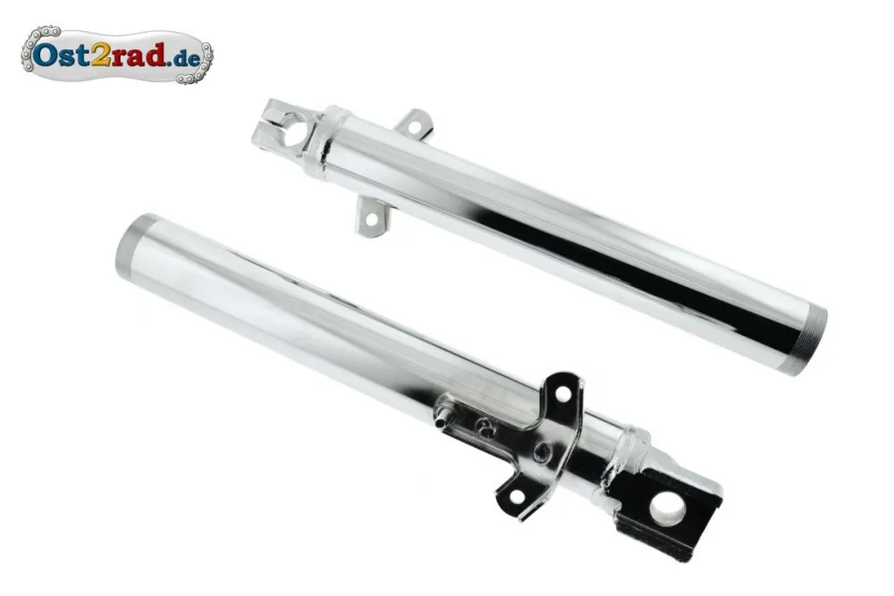 Gleitstück PAAR für Telegabel Jawa CZ 125-350ccm verchromt - mit Loch Gleitstück PAAR für Telegabel Jawa CZ 125-350ccm verchromt - mit Loch