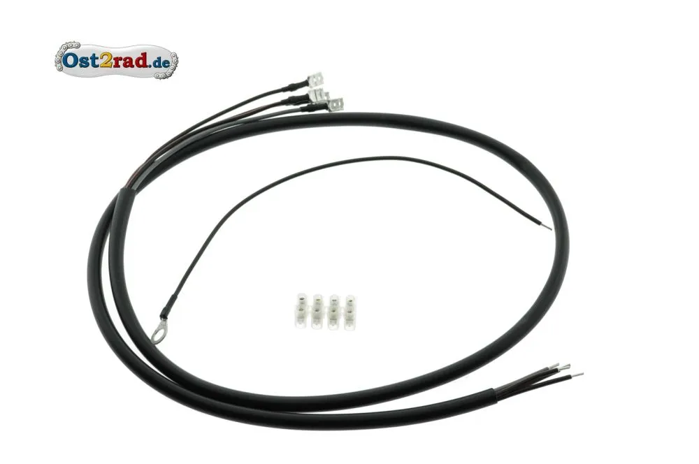 Kabelsatz Bremsschlussleuchte KR51/1 - schwarze Ummantelung, Querschnitt 0,75mm² Kabelsatz Bremsschlussleuchte KR51/1 - schwarze Ummantelung, Querschnitt 0,75mm²