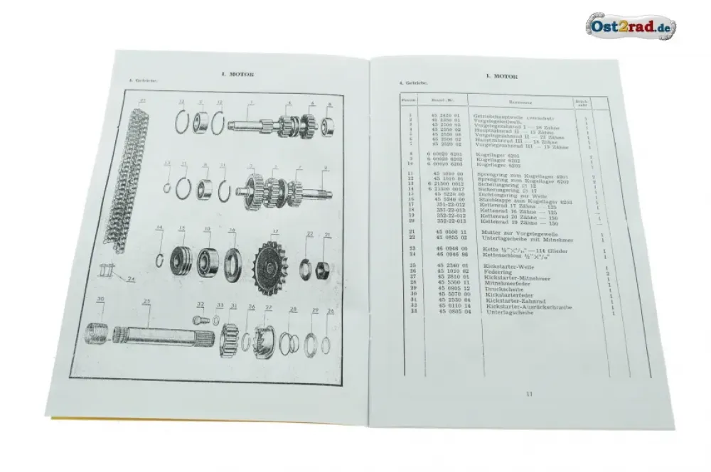 Ersatzteilkatalog Jawa 125 150 Typ 351 352 deutsch Ersatzteilkatalog Jawa 125 150 Typ 351 352 deutsch