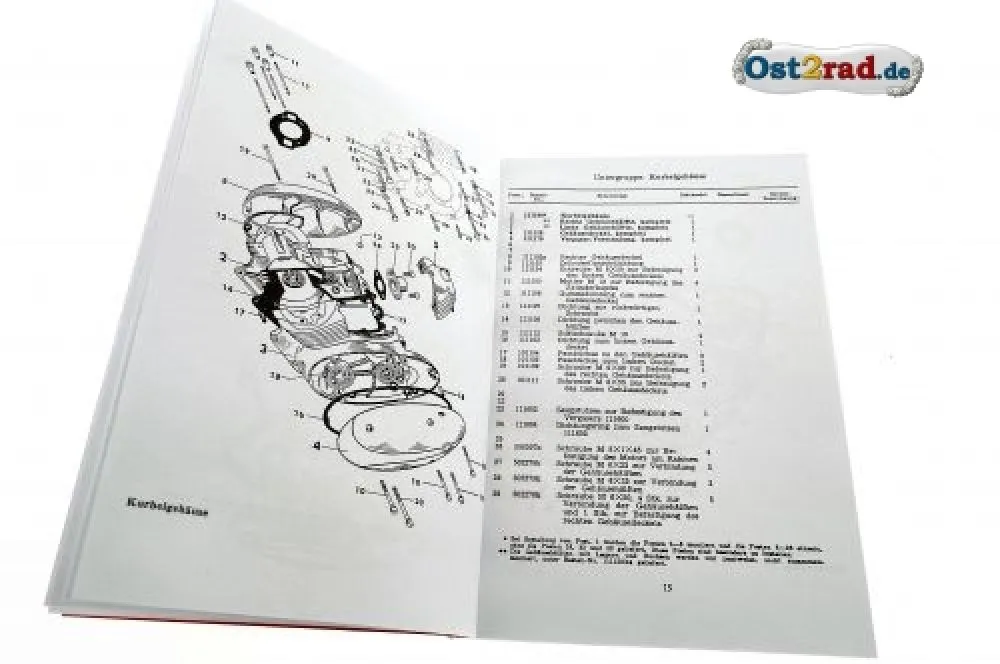 Ersatzteilliste JAWA Perak 250 Typ 11 deutsch Ersatzteilliste JAWA Perak 250 Typ 11 deutsch