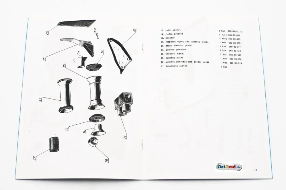 Ersatzteilkatalog Velorex 560 tschechisch Ersatzteilkatalog Velorex 560 tschechisch