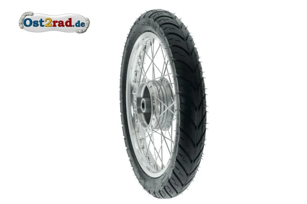 Komplettrad Sport für Simson Alu-Chrom PneuRubber, S50, S51, Vogelserie, HINTEN Komplettrad Sport für Simson Alu-Chrom PneuRubber, S50, S51, Vogelserie, HINTEN