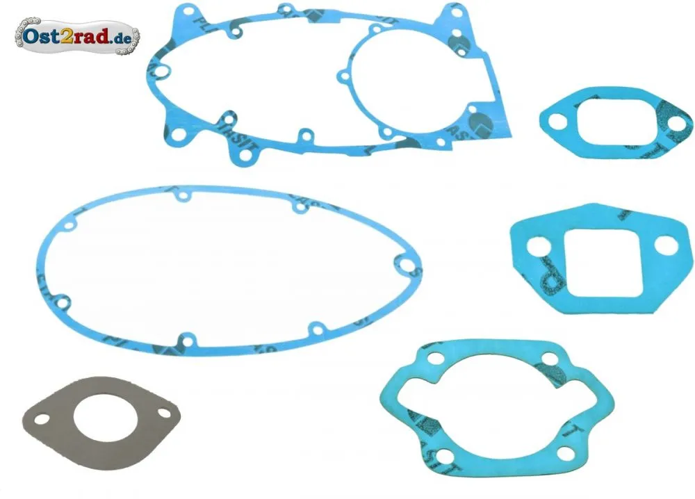 Profi Dichtsatz Motor Jawa Pionyr, Mustang Plastasit blau Profi Dichtsatz Motor Jawa Pionyr, Mustang Plastasit blau