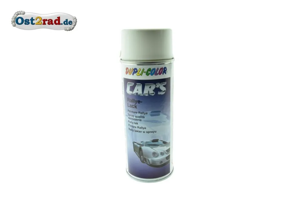 Rallye - Lack weiß seidenmatt DUPLI Spraydose 400ml Rallye - Lack weiß seidenmatt DUPLI Spraydose 400ml