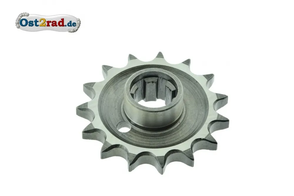 Ritzel kleines Kettenrad ETZ 250 251 TS 250/1, geschliffen - 15 Zähne Ritzel kleines Kettenrad ETZ 250 251 TS 250/1, geschliffen - 15 Zähne