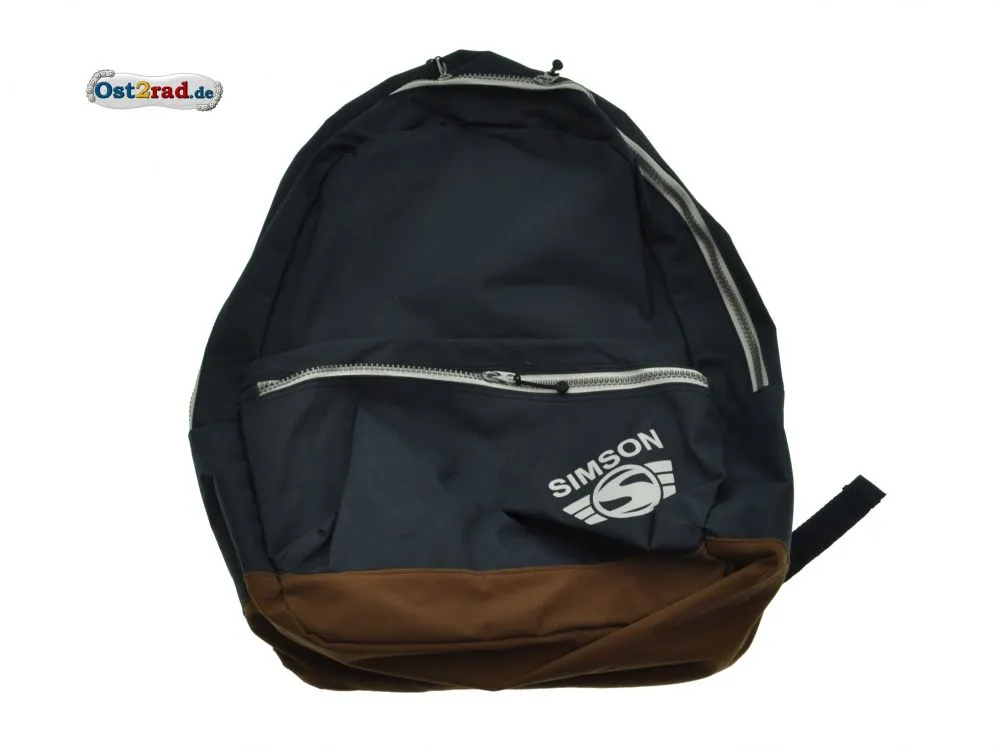 Rucksack blau Aufdruck SIMSON Logo Rucksack blau Aufdruck SIMSON Logo