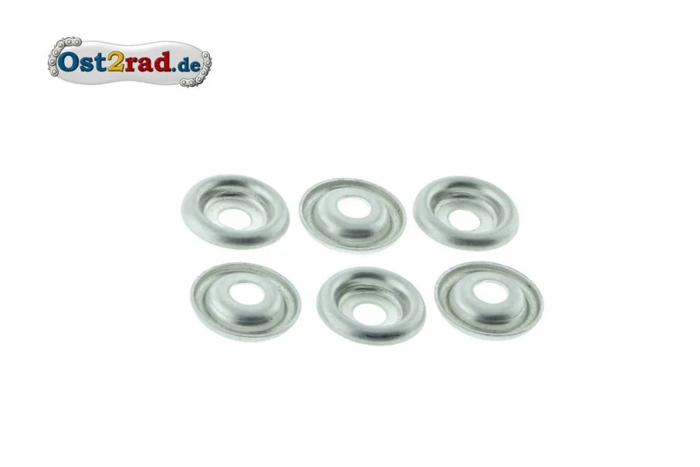 Satz (6STÜCK) Hütchen zur Befestigung Trittbrett KR50 KR51 alte Bauform Satz (6STÜCK) Hütchen zur Befestigung Trittbrett KR50 KR51 alte Bauform