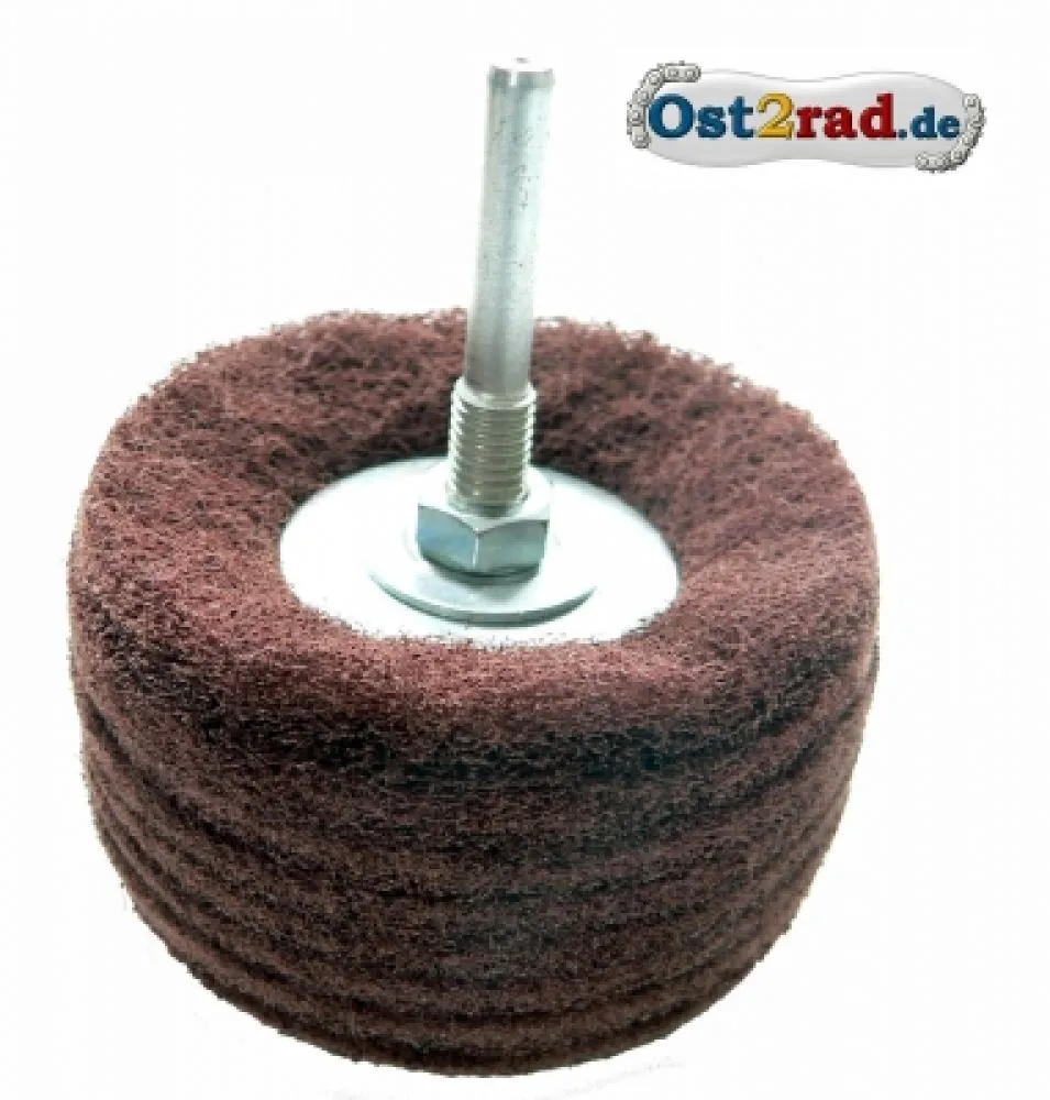 Schleifkörper D80 P100 mit Aufnahme für Stahl und Alu Schleifkörper D80 P100 mit Aufnahme für Stahl und Alu