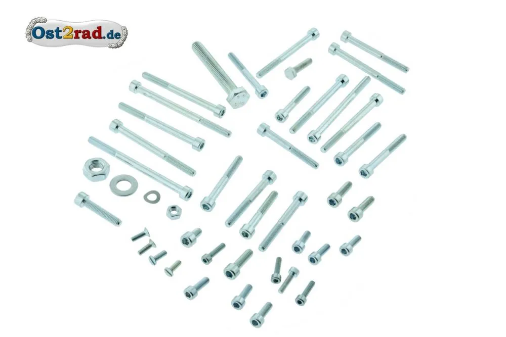Schraubensatz Motor passend für MZ ES 175/2, ES 250/2 , TS 250, ETS 250 Innensechskant Schraubensatz Motor passend für MZ ES 175/2, ES 250/2 , TS 250, ETS 250 Innensechskant