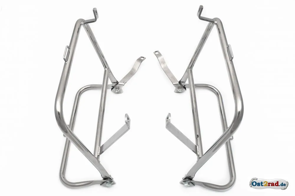 Seitengepäckträger Satz für MZ, ES ETS TS 125 150 chrom, EU-Produktion Seitengepäckträger Satz für MZ, ES ETS TS 125 150 chrom, EU-Produktion