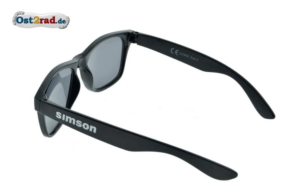 Sonnenbrille schwarz mit Simson Aufdruck Sonnenbrille schwarz mit Simson Aufdruck