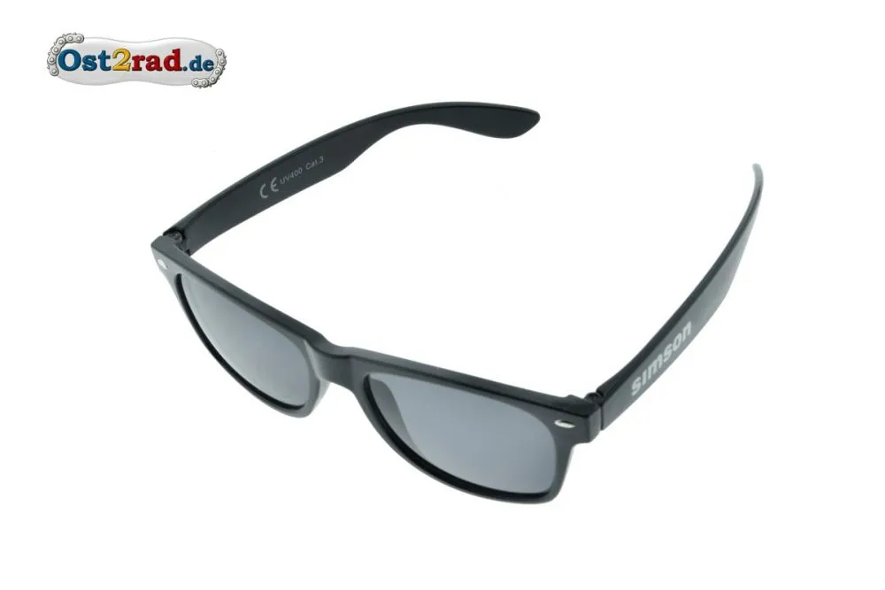 Sonnenbrille schwarz mit Simson Aufdruck Sonnenbrille schwarz mit Simson Aufdruck
