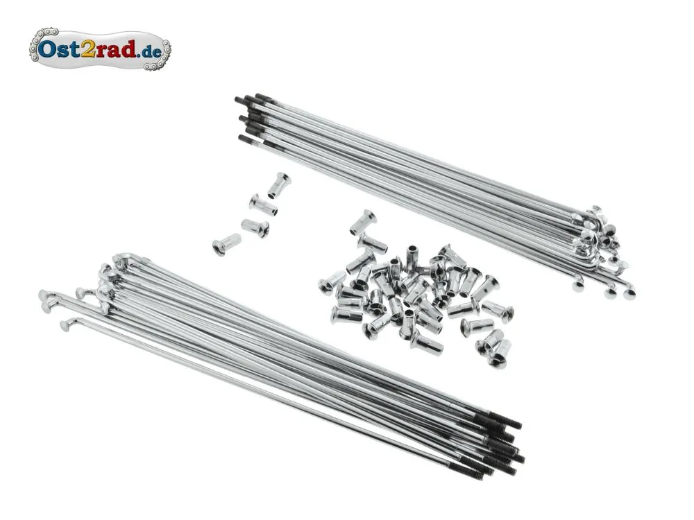 Speichensatz Jawa Perak hinten chrom M4 Speichensatz Jawa Perak hinten chrom M4
