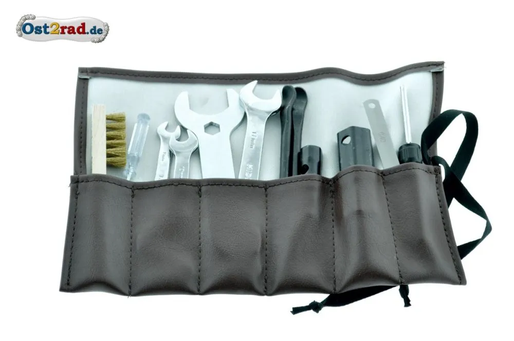 Werkzeugsatz 13-teilig speziell für Simson SR2 Werkzeug - Tasche, Rolle Werkzeugsatz 13-teilig speziell für Simson SR2 Werkzeug - Tasche, Rolle