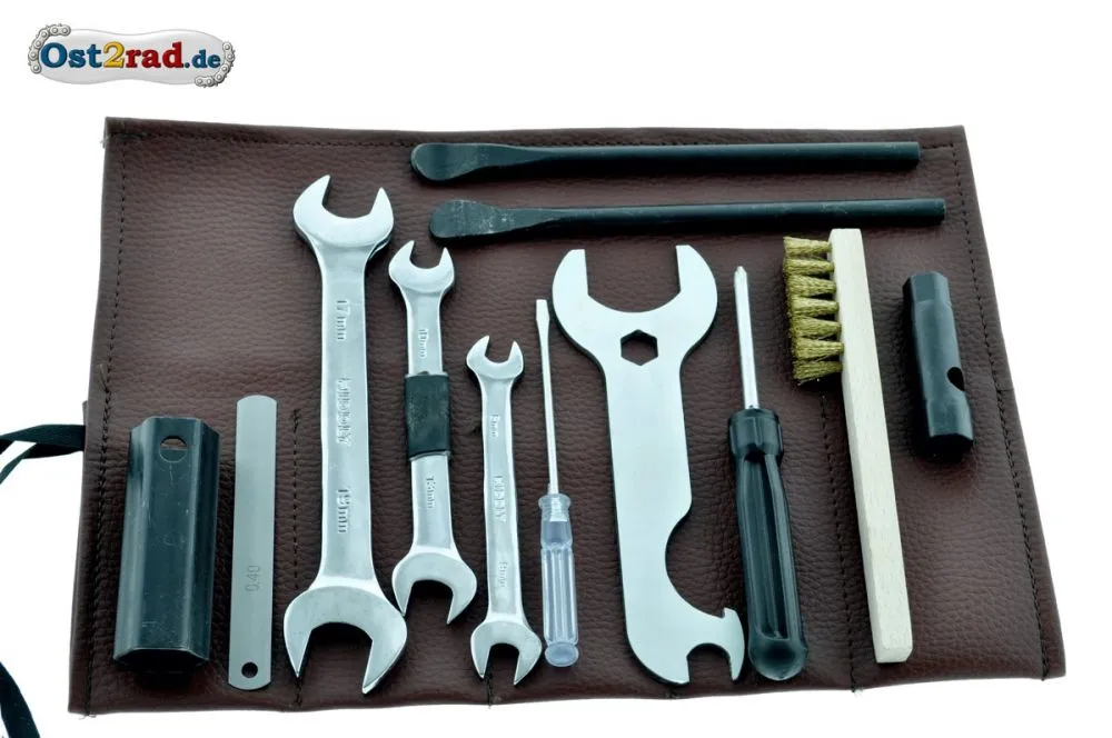 Werkzeugsatz 13-teilig speziell für Simson SR2 Werkzeug - Tasche, Rolle Werkzeugsatz 13-teilig speziell für Simson SR2 Werkzeug - Tasche, Rolle